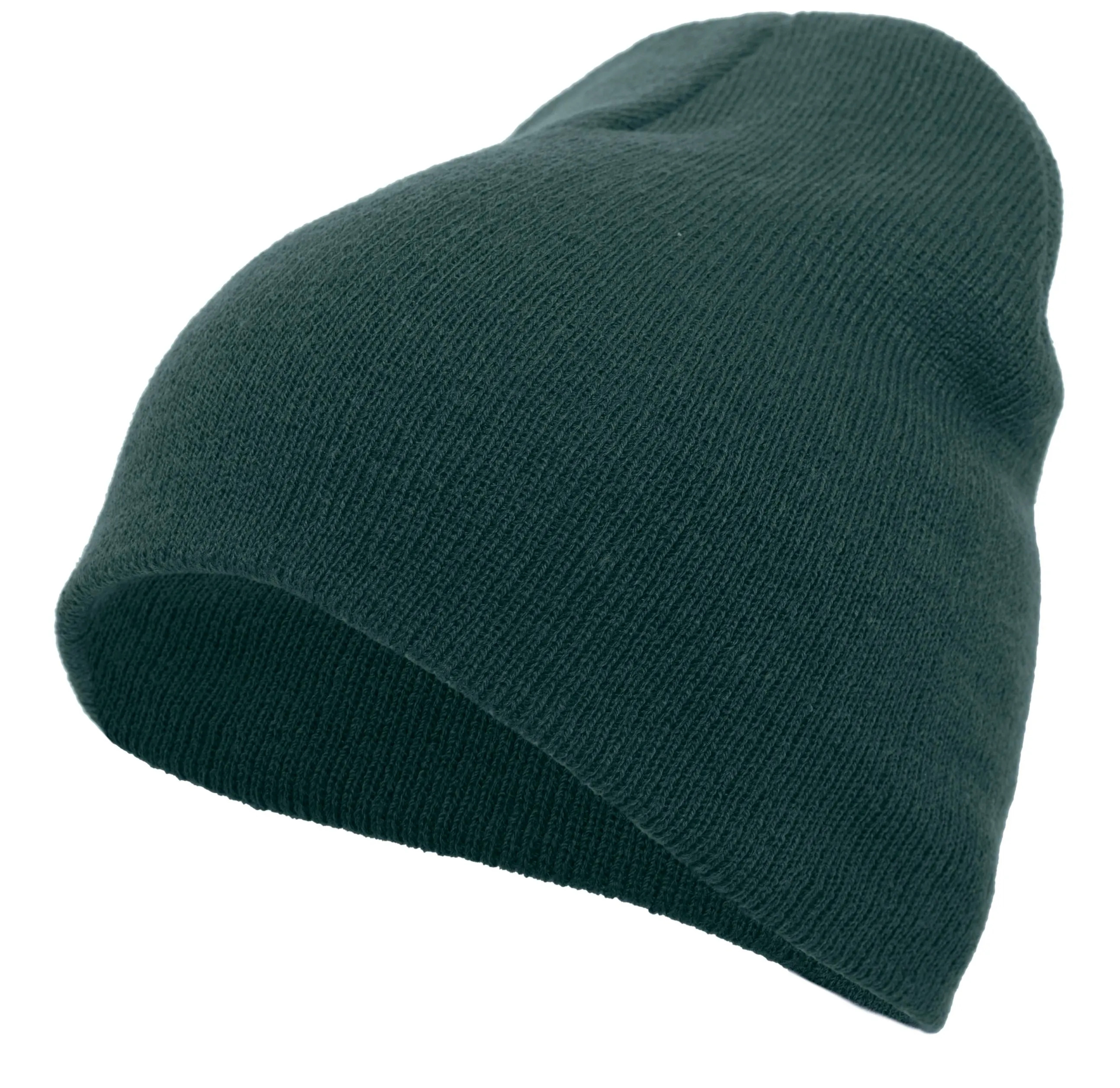 Pacific Headwear Basic Knit Beanie - Dark Green