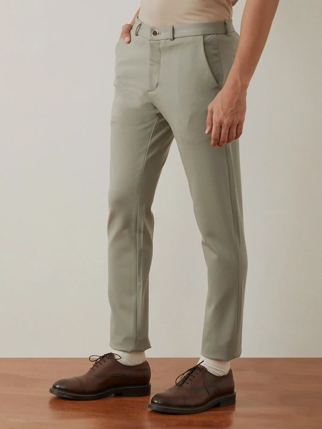 Pista Plain Bi-Stretch Slim Trousers