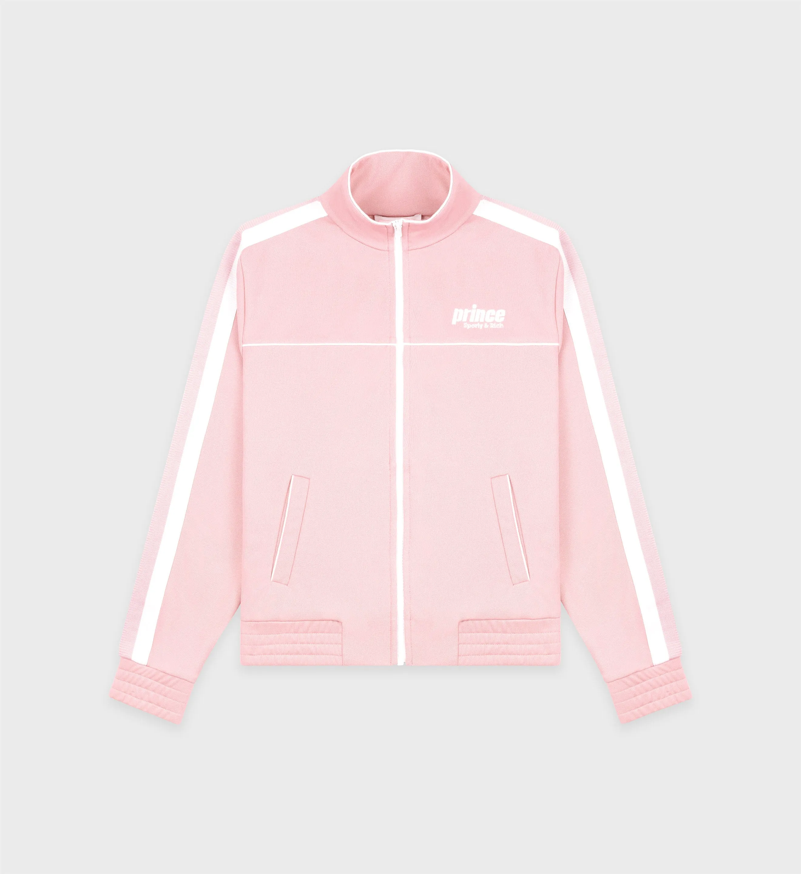 Prince Sporty Court Jacket - Baby Pink/White