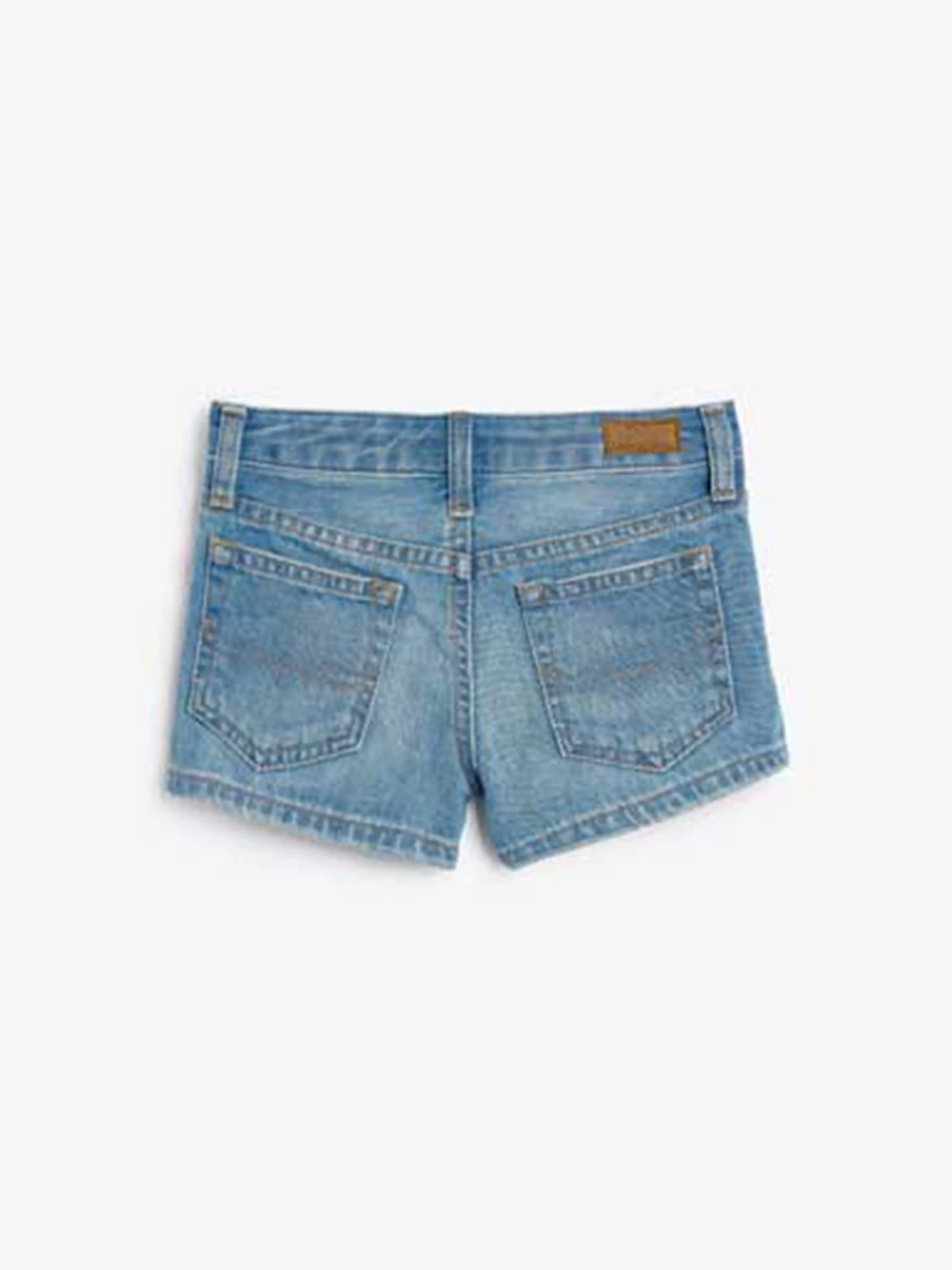 Ralph Lauren Girls Shorts - Cotton Denim Tape Shorts