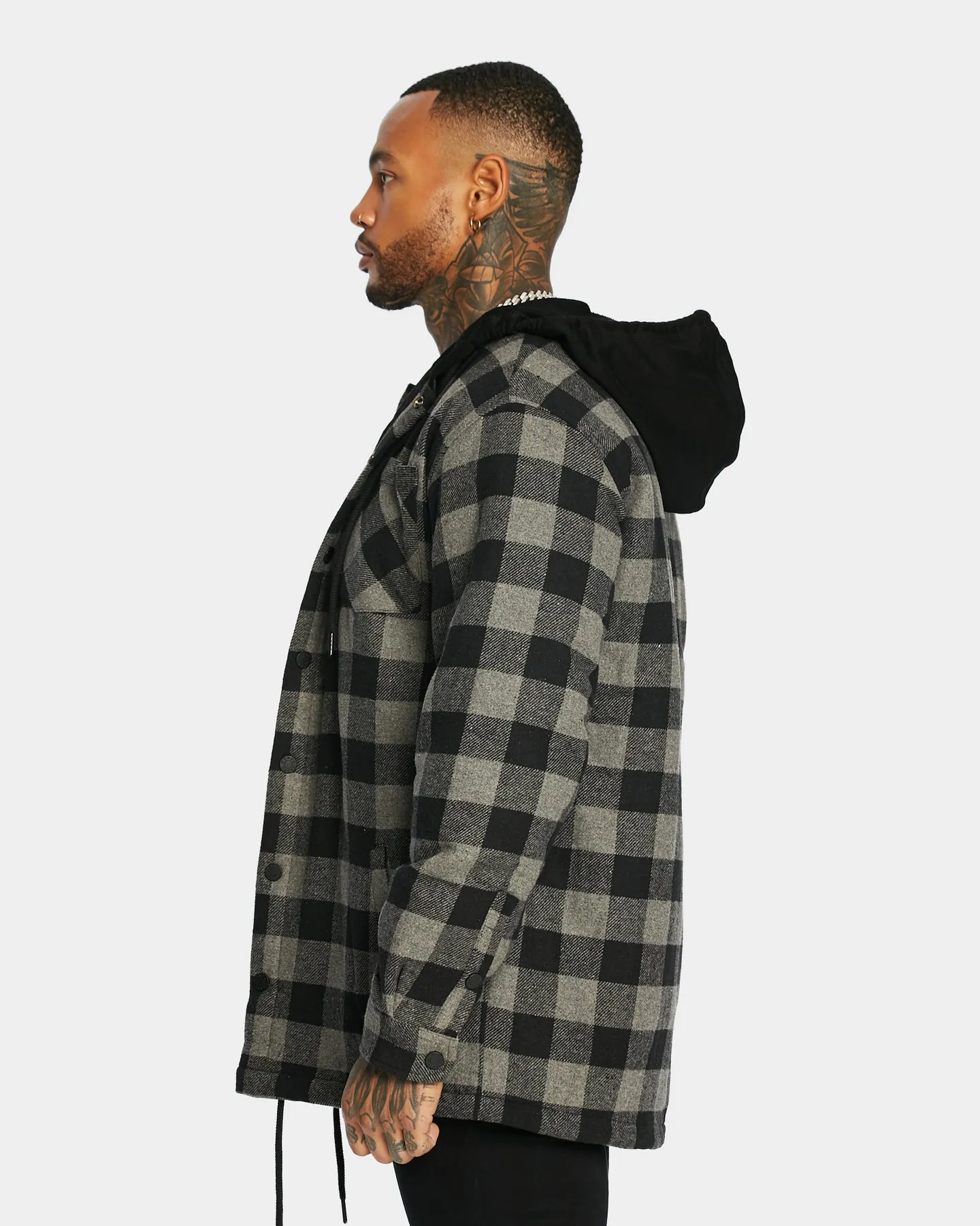 Saint Morta Assassin Hooded Flannel Grey/Black