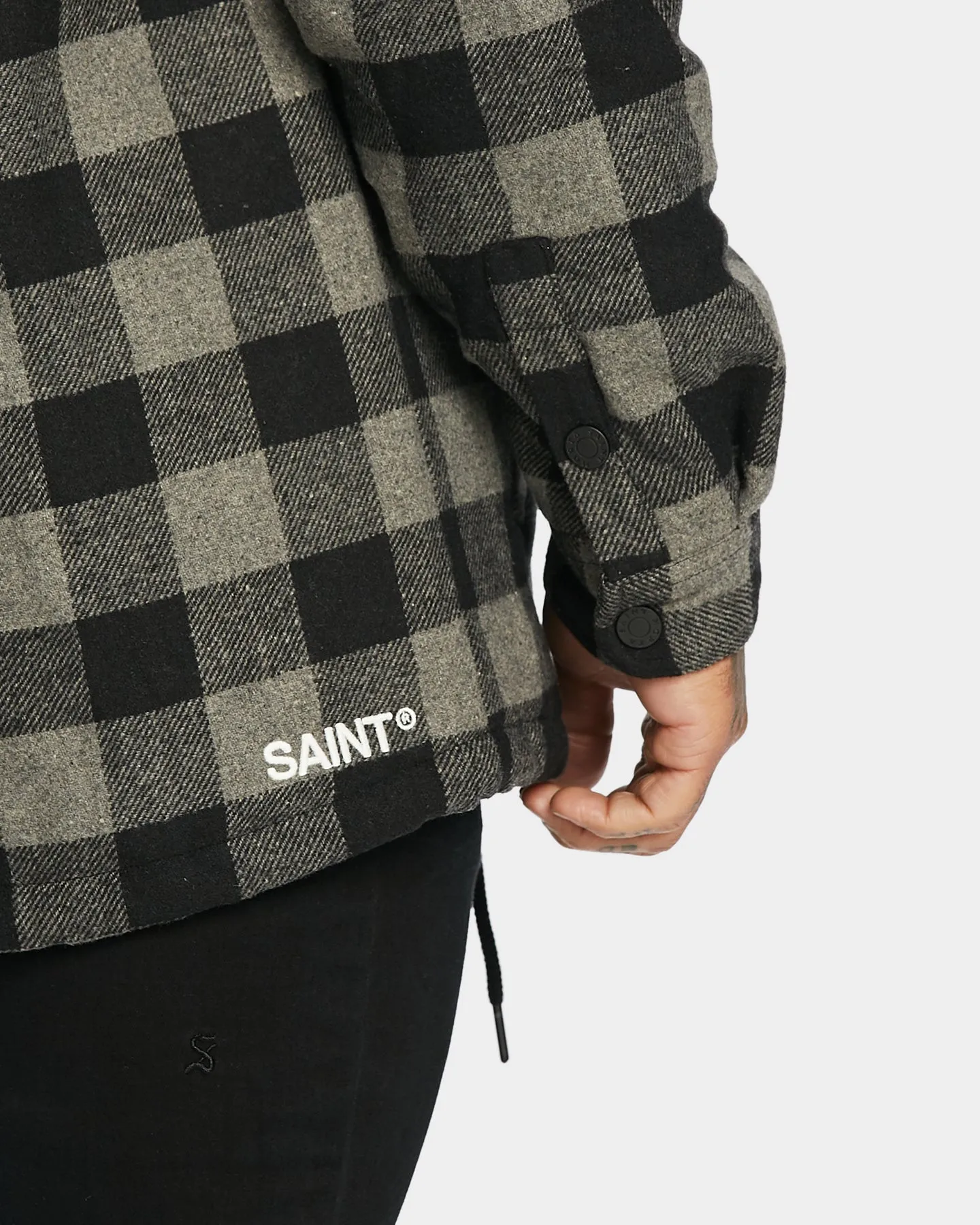 Saint Morta Assassin Hooded Flannel Grey/Black