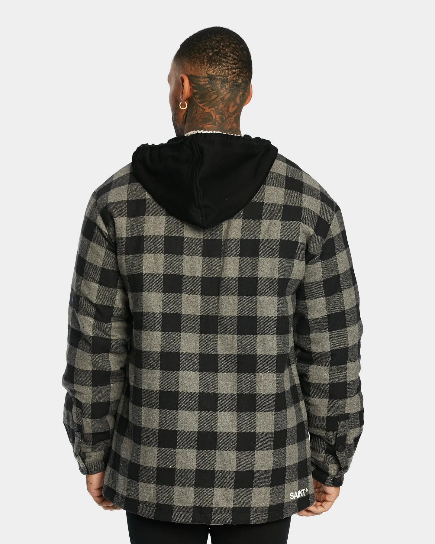 Saint Morta Assassin Hooded Flannel Grey/Black