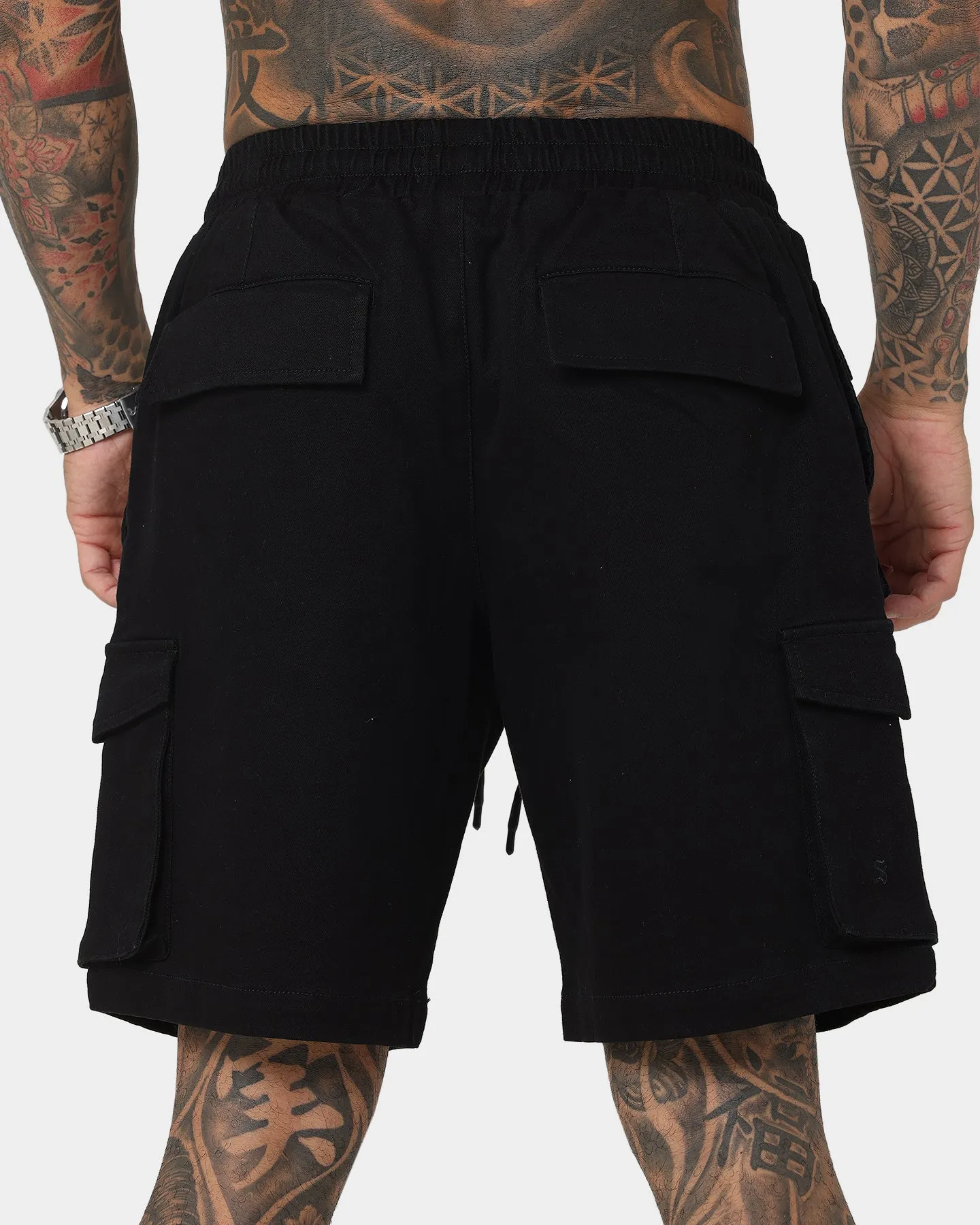 Saint Morta Infantry Cargo Shorts Black