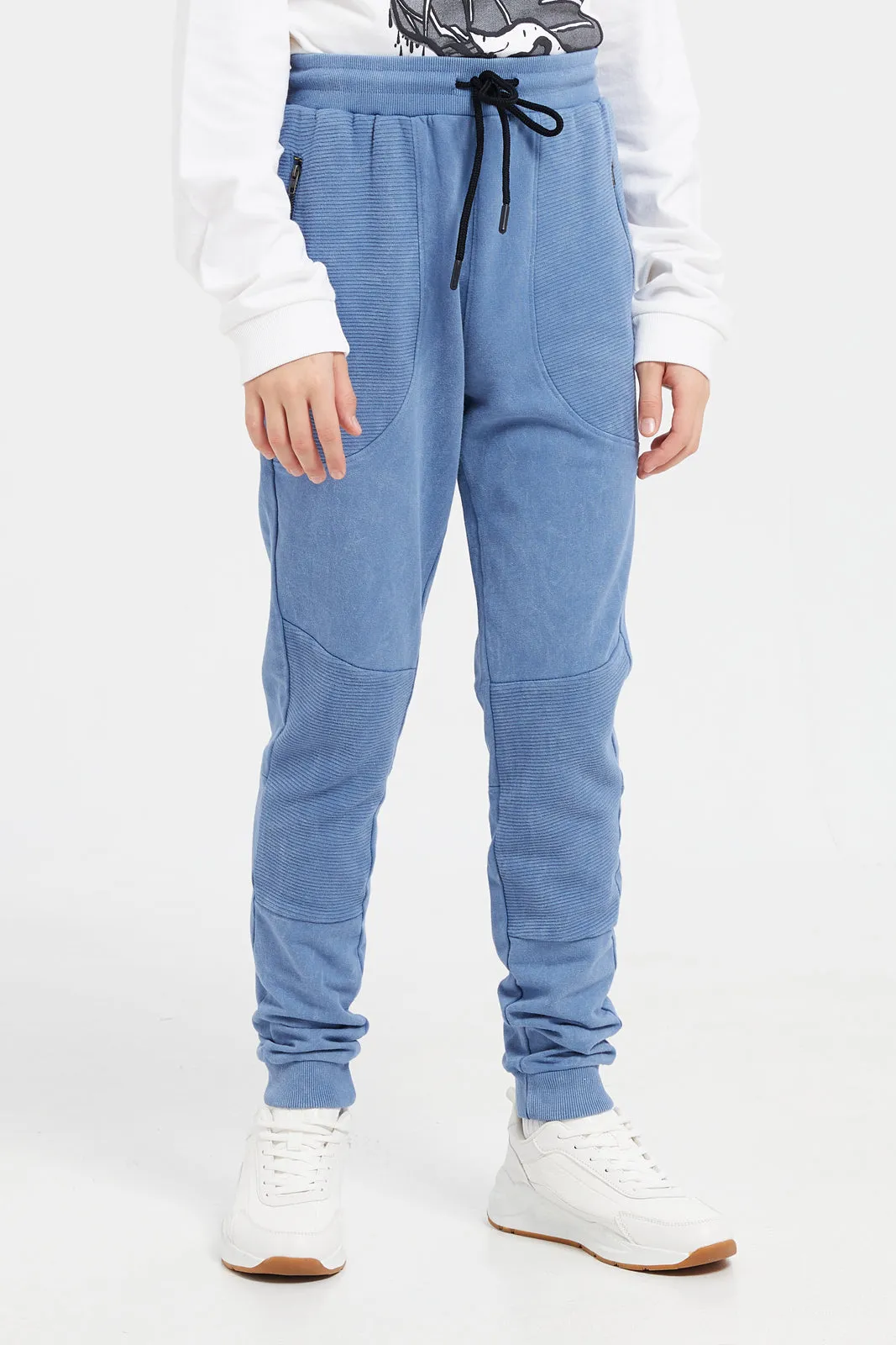 Senior Boys Blue Track Pants