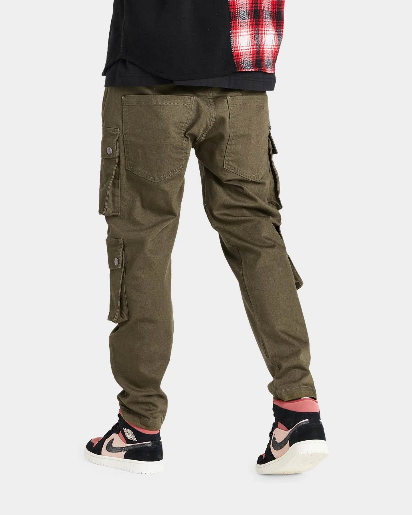 Sik Silk Loose Fit Cargo Pants Khaki