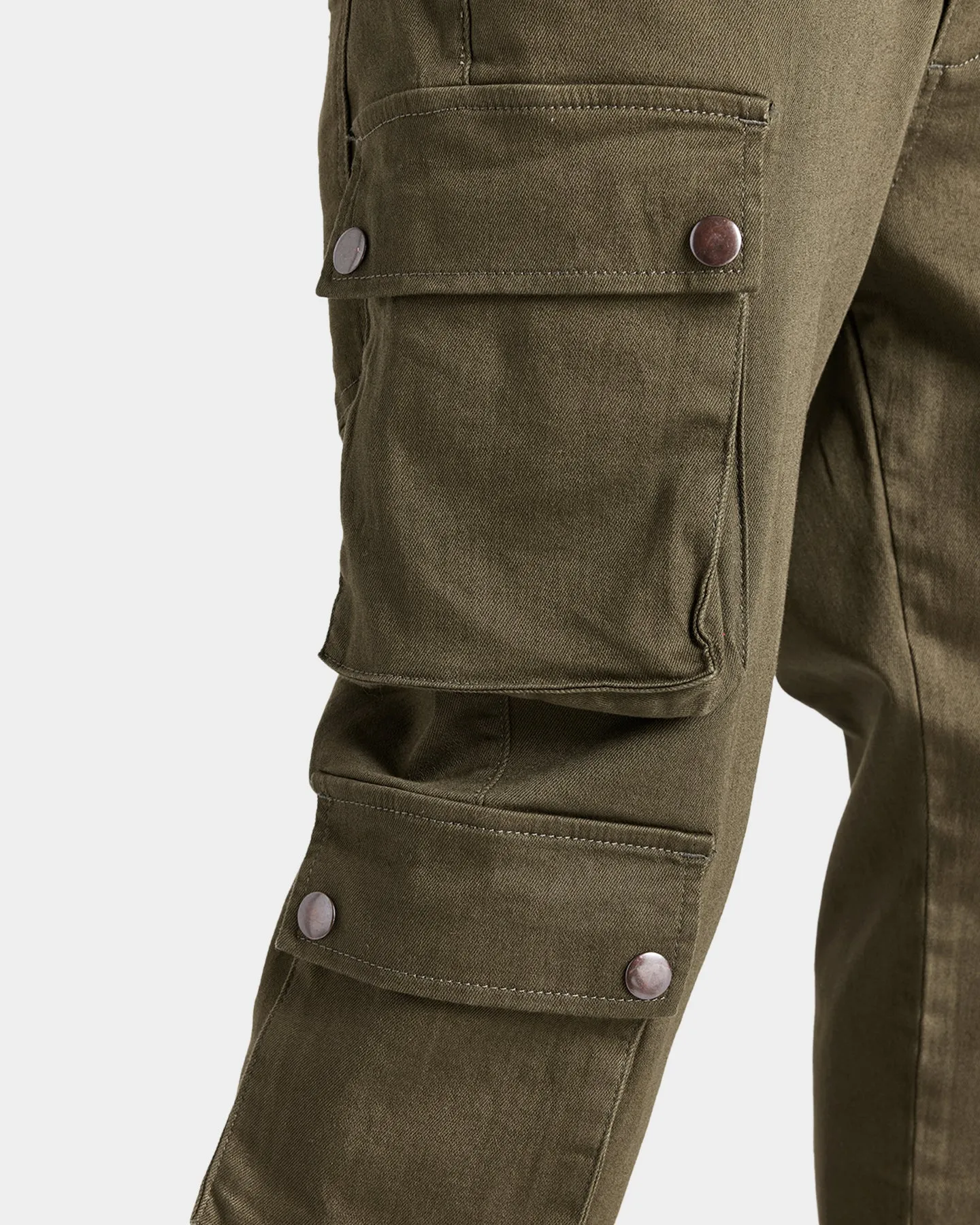 Sik Silk Loose Fit Cargo Pants Khaki