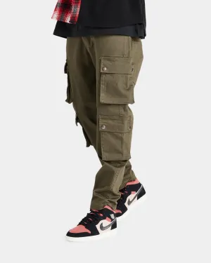 Sik Silk Loose Fit Cargo Pants Khaki