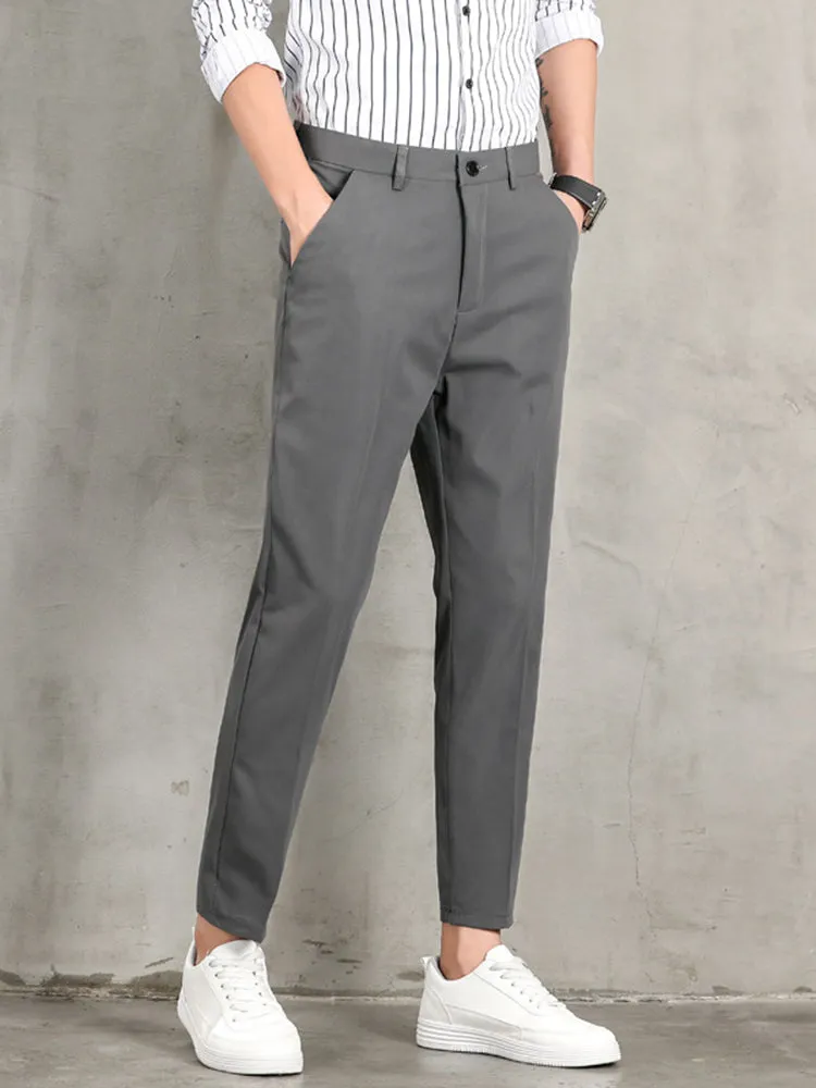 Summer Slim Suit Trousers