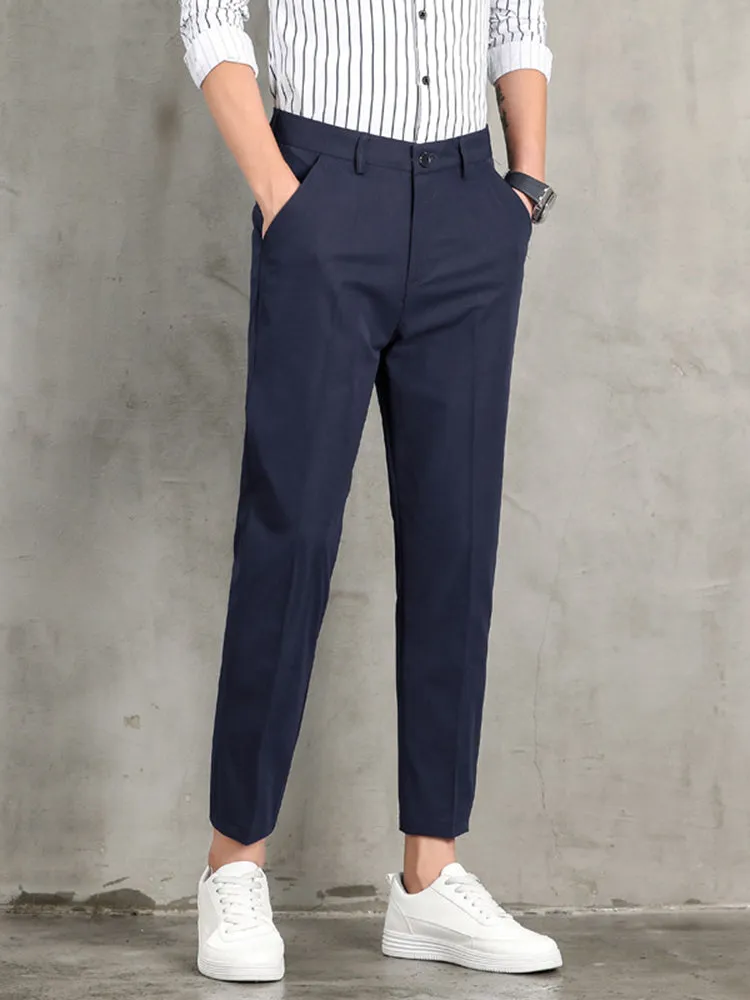 Summer Slim Suit Trousers