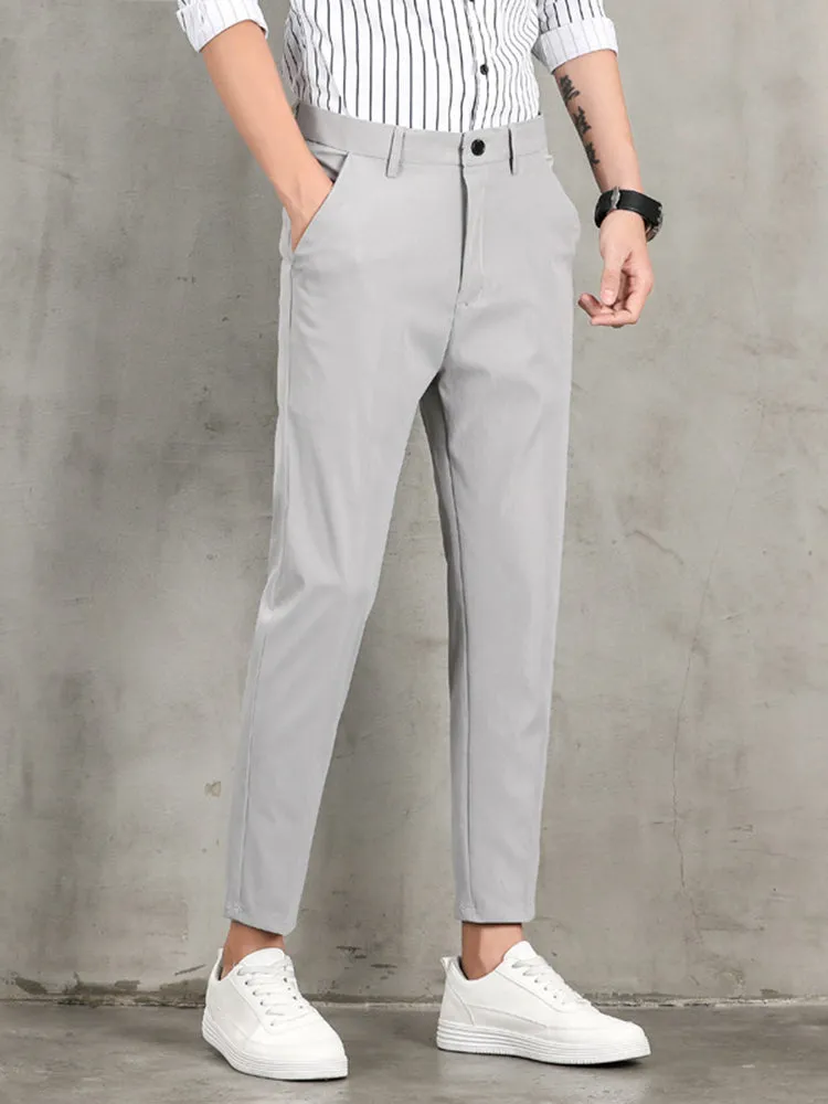 Summer Slim Suit Trousers