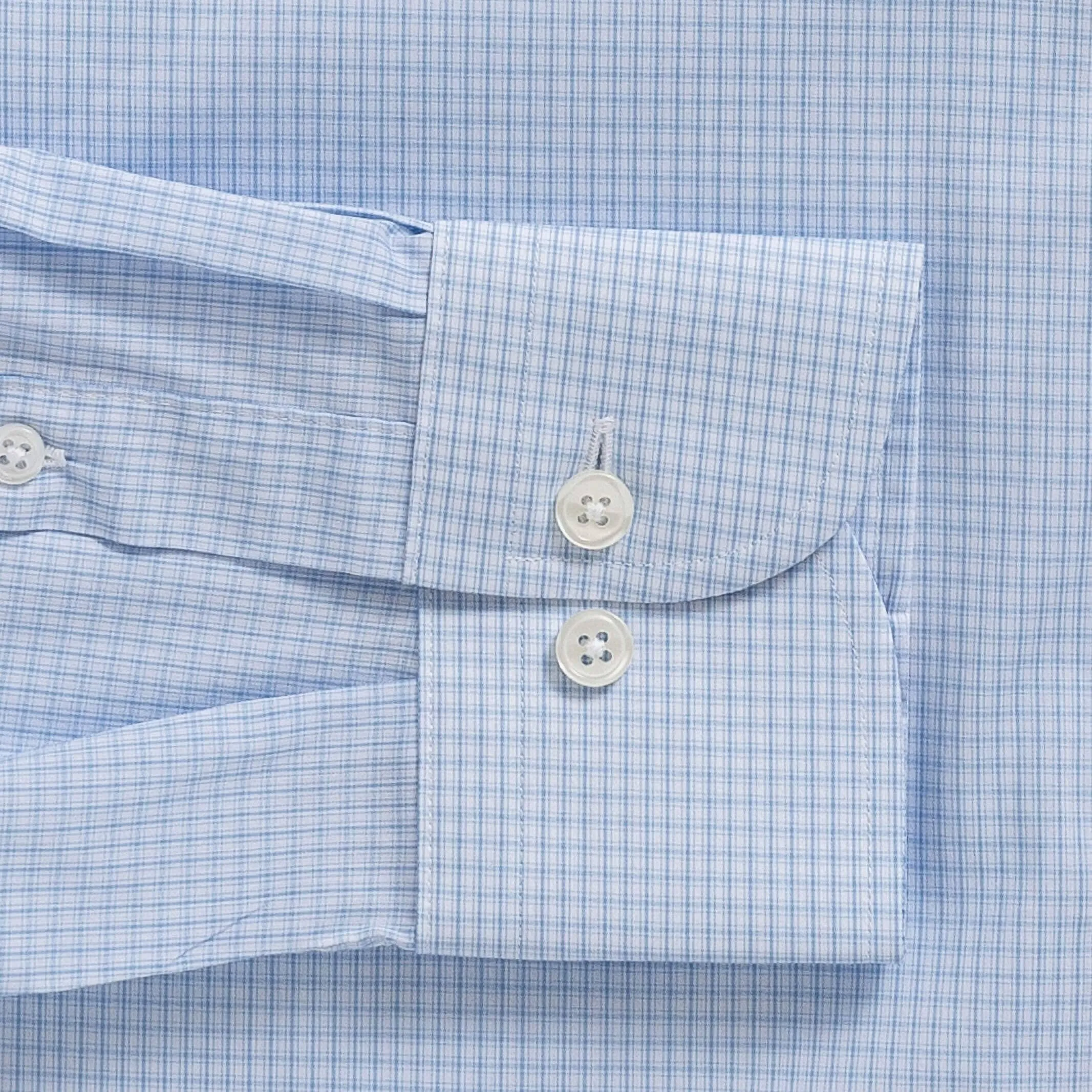 The Light Blue Norman Check Dress Shirt