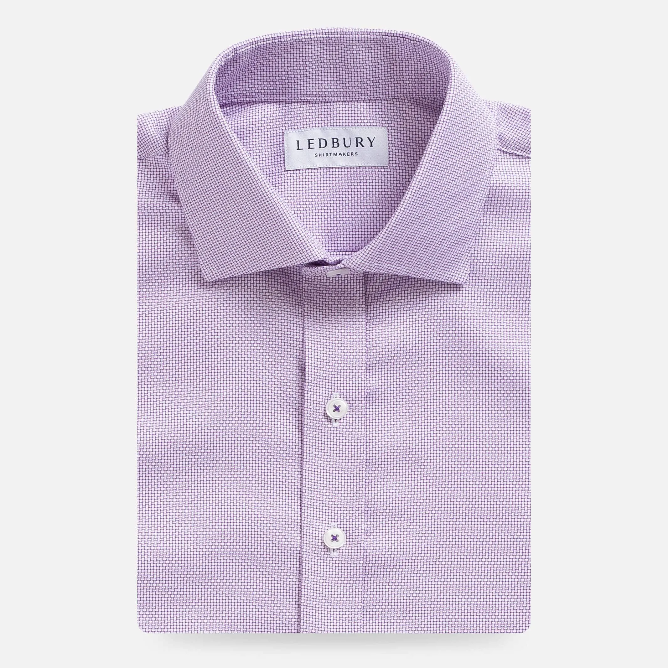 The Purple Alston Non Iron Dobby Custom Shirt