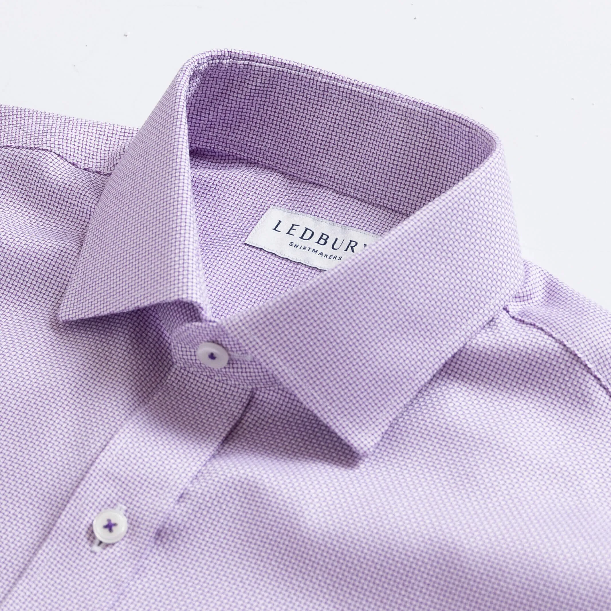 The Purple Alston Non Iron Dobby Custom Shirt