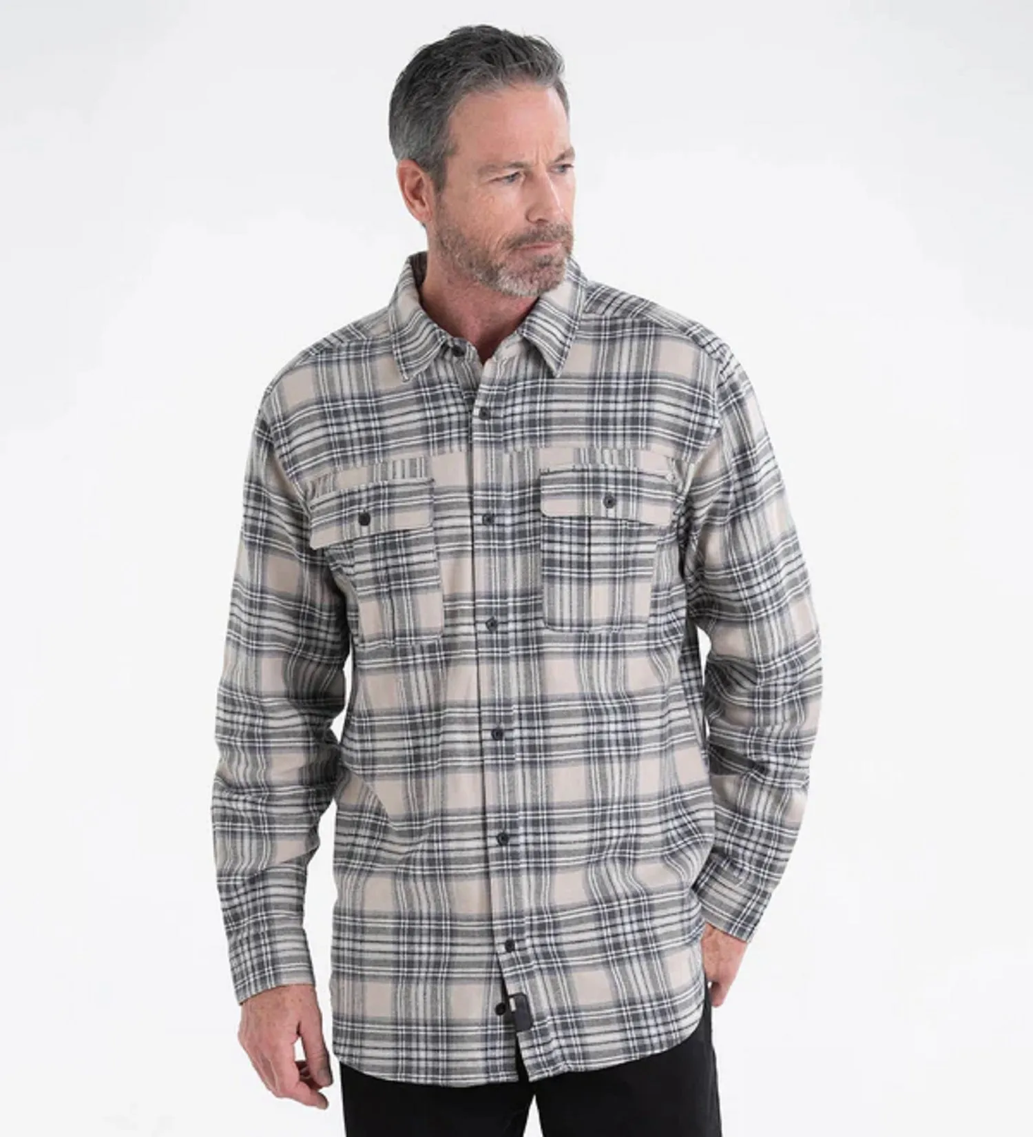 Thorogood Men's Heavyweight Brushed Flannel Button-Down Long Sleeve Work Shirt