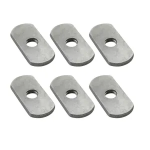 Track Nuts M6 x 1/2" wide - 6 PK