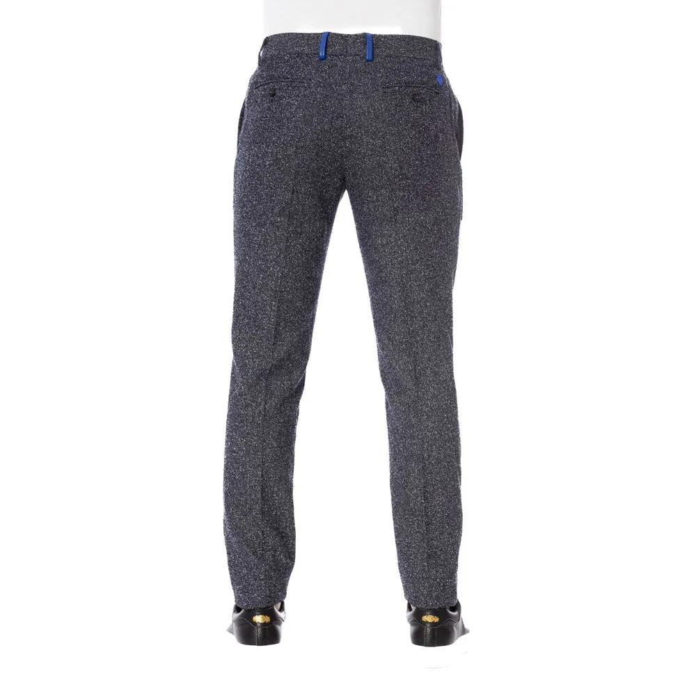 Trussardi Black Cotton Men Trouser