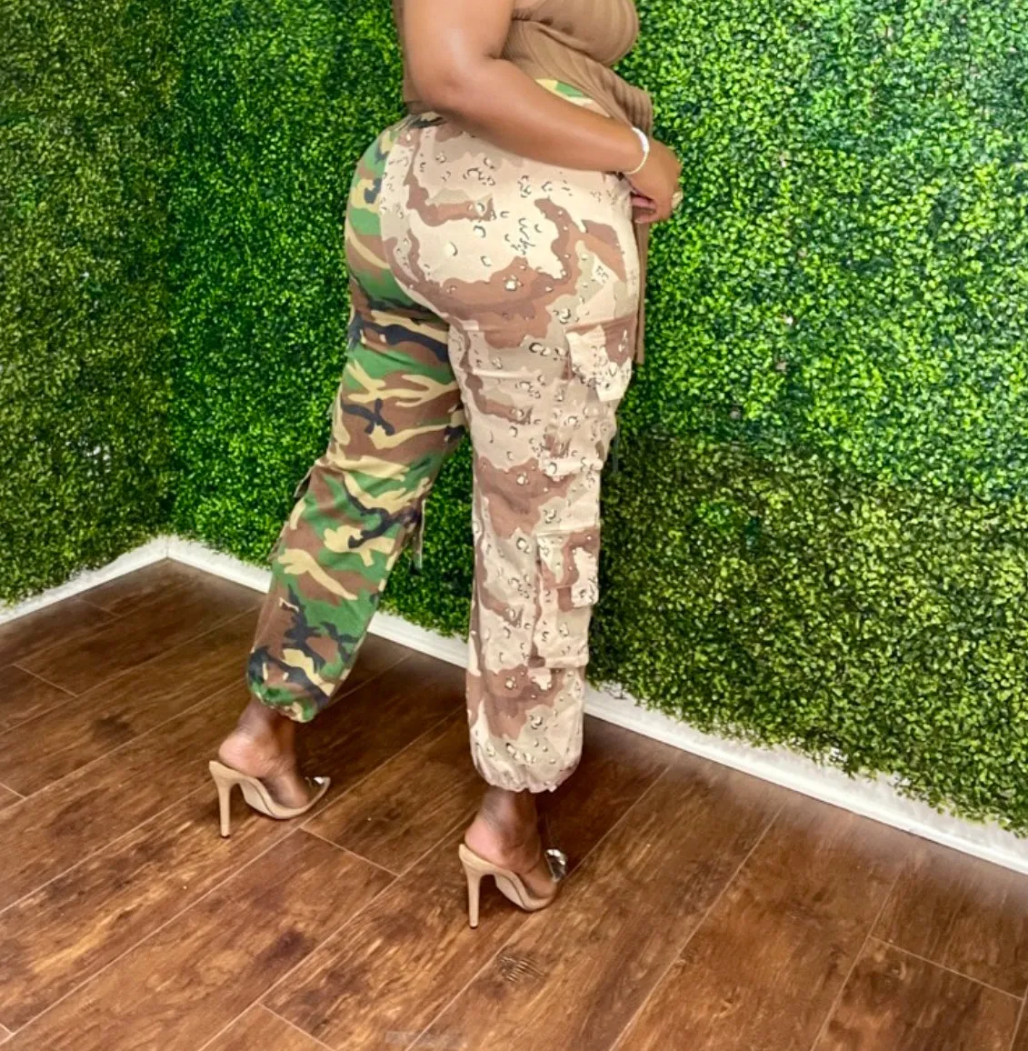 Two Pattern Camo Cargo Pants