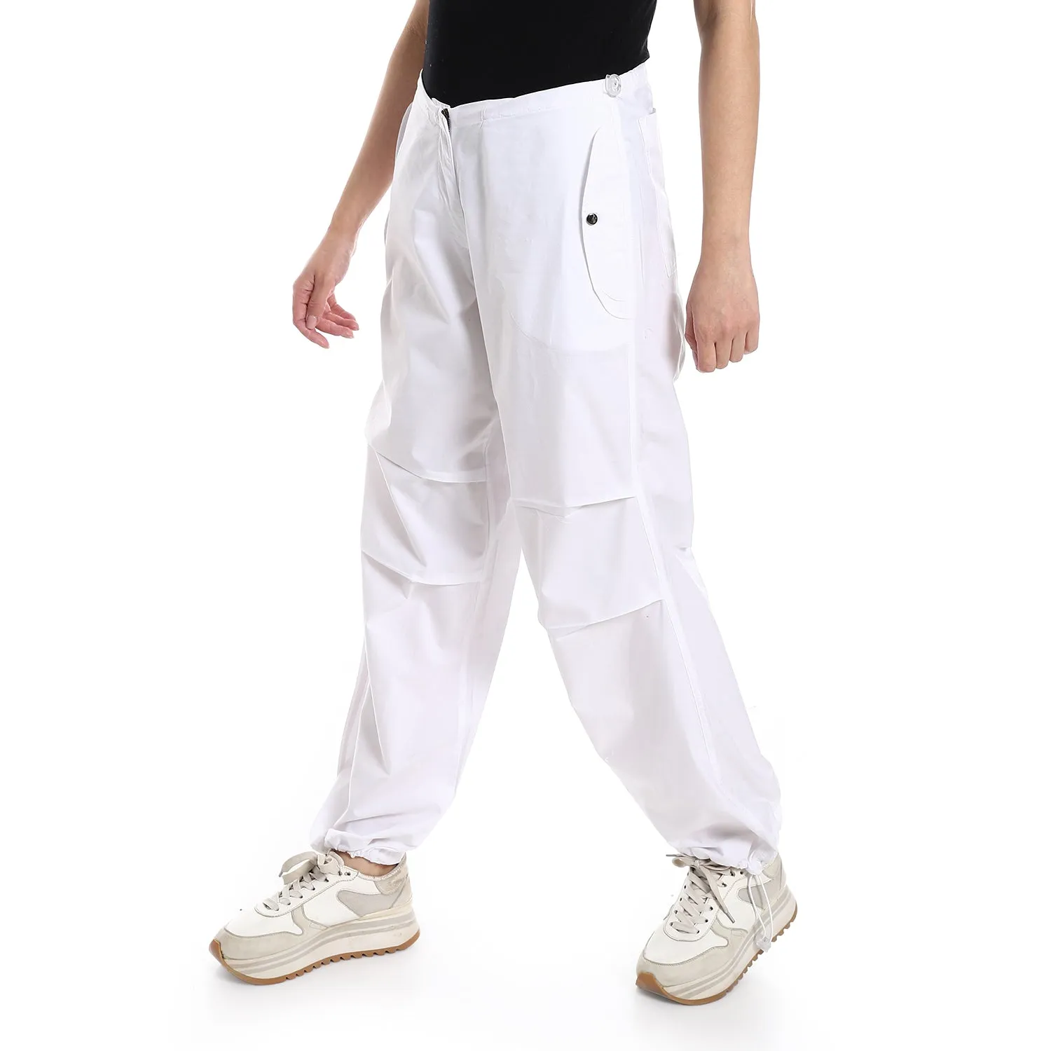 Wide Trousers With Elastic Waist - Merch