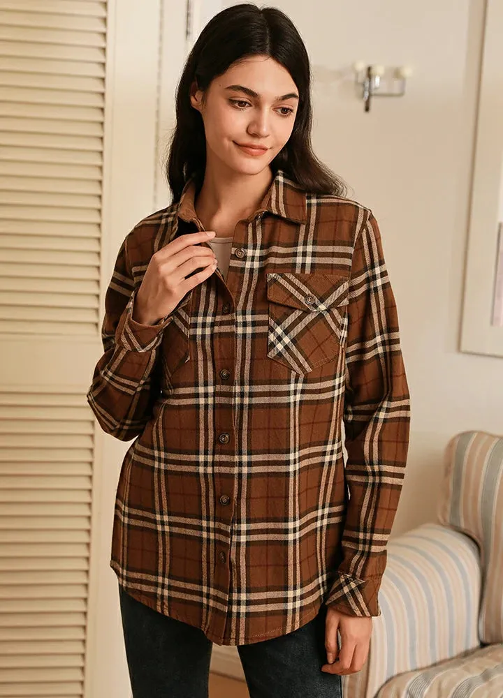 Women's Timberline Midweight Flannel Shirt,8oz