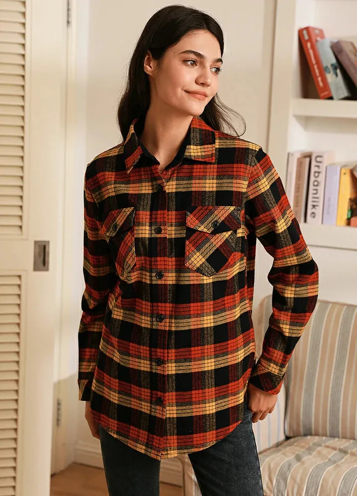 Women's Timberline Midweight Flannel Shirt,8oz