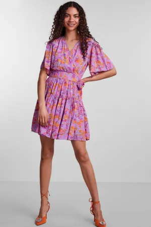 Y.A.S 2/4 PINK WRAP DRESS