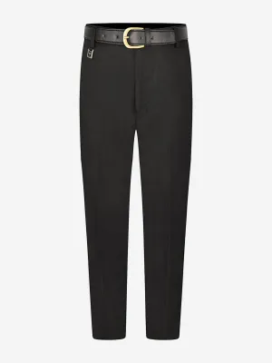 Zeco Boys School Senior Standard Fit Trousers - Regular Leg in Black